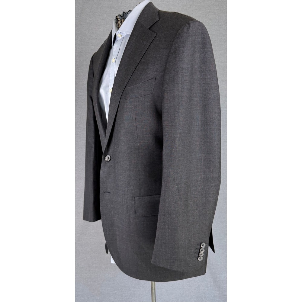 Suitsupply‎ Lazio Slim Fit Blazer 44L Gray Vitale Barberis Canonico Wool C2505I